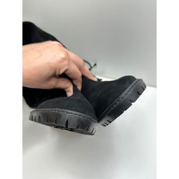 Stuart Weitzman Over The Knee Boots Womens 10 Black Vanland Suede New $950 MSRP - Picture 11 of 12